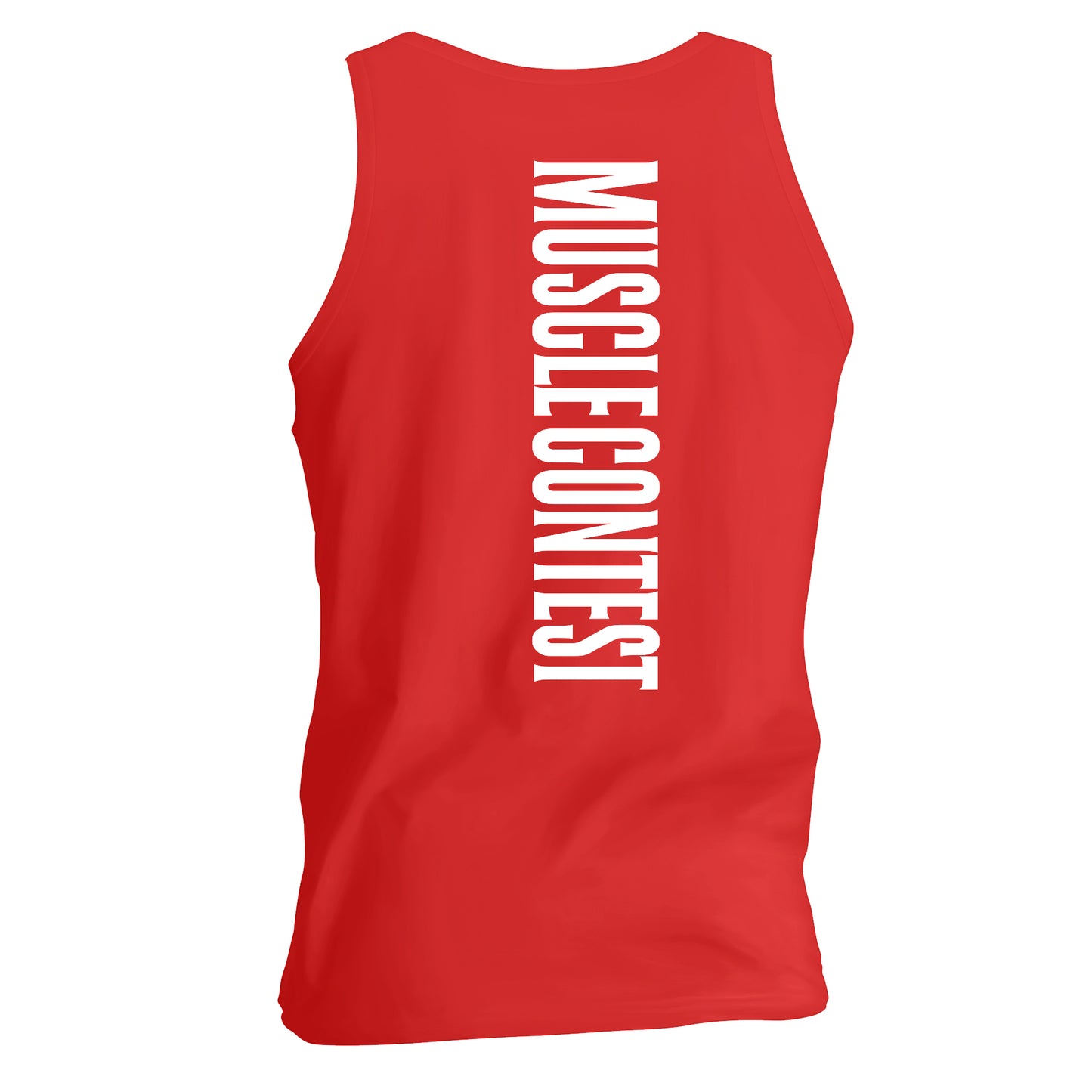 Muscle Contest Red Muscle Tank Top