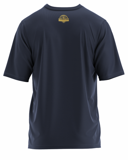 Muscle Contest Gold Knight Navy Tee