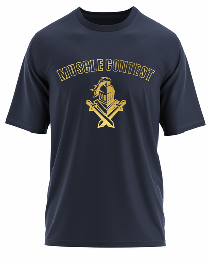 Muscle Contest Gold Knight Navy Tee